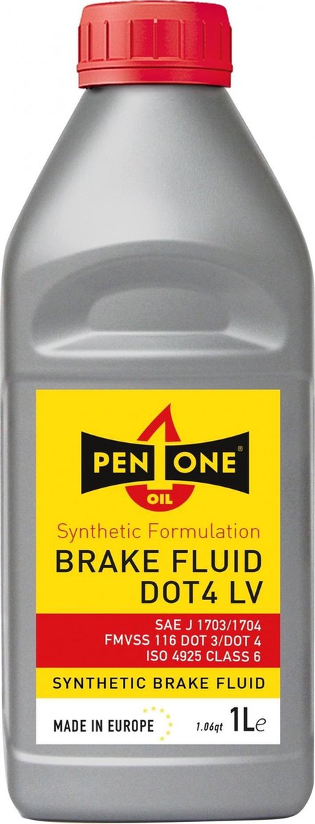 Pen1one Remvloeistof Dot 4 Lv Synthetisch 1 Liter