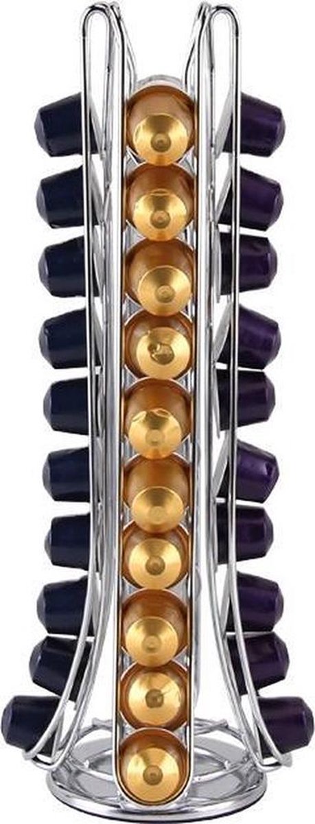 BIKO - Capsulehouder Nespresso - 40 stuks - Zilver