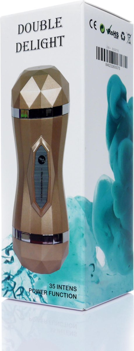 Bossoftoys - Double delight - 26-00075 - Masturbator vagina - 35 function - usb rechargeable - 28 cm - 2 motors