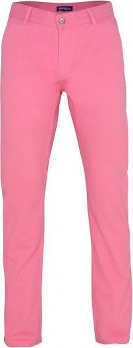Roze katoenen lange broek heren 32-34