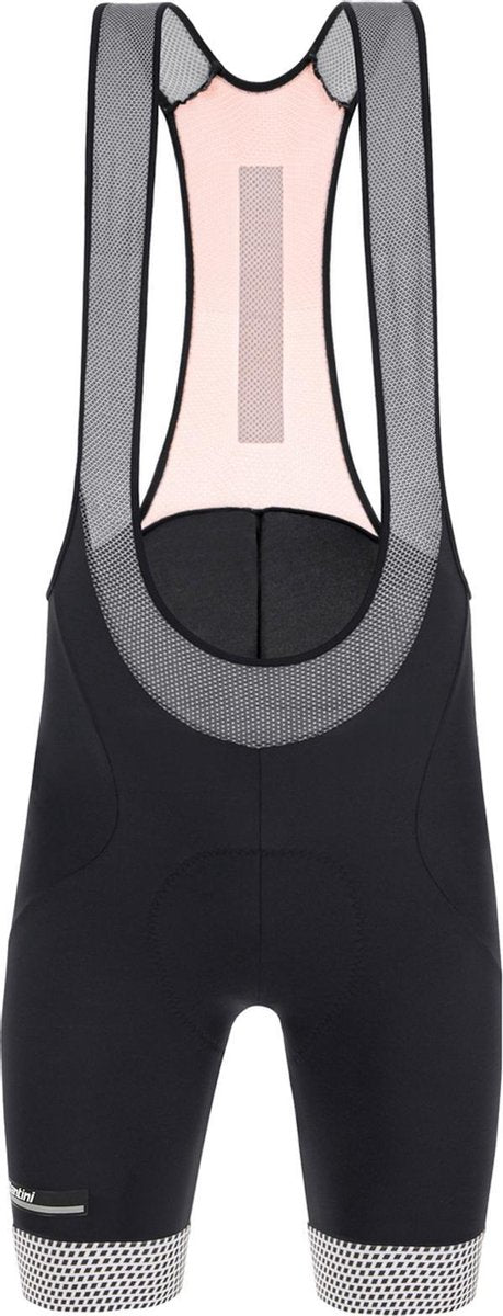 Santini Santini Karma Kite Bibbed Fietsbroek - Maat XL  - Mannen - zwart - wit