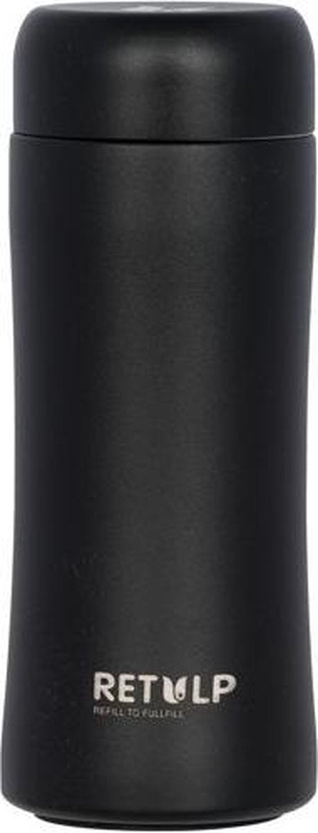 Retulp Tumbler - Thermosfles  - 300ML - Night Black - Thermosbeker Zwart