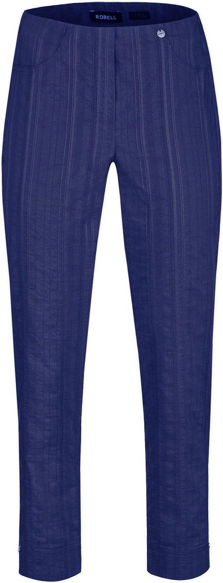 Robell - Bella 09 - 7/8 Structuur Streep - Royal Bleu - EU38