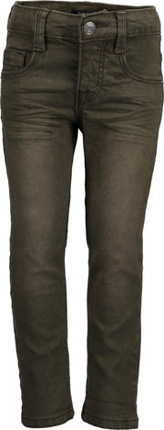 Blue Seven Jongens Jog jeans - groen - Maat 98