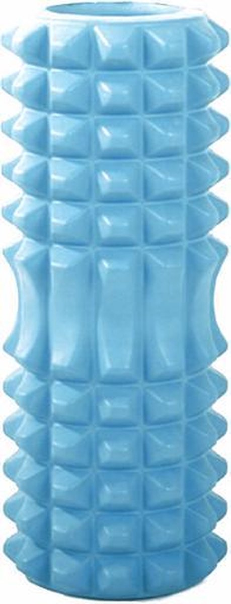 Duo Bakkersport - Licht Blauw - Grid Grote Foam Roller - 33 cm - Yoga Roller - Foamroller - Massage Fascia