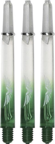 Shot Eagle Claw Duo Dartshafts - Clear - Groen - Medium - (1 Set)
