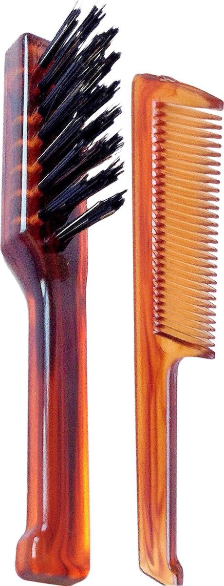 Baardborstel & Snorrenkam Antica Barberia - maat S