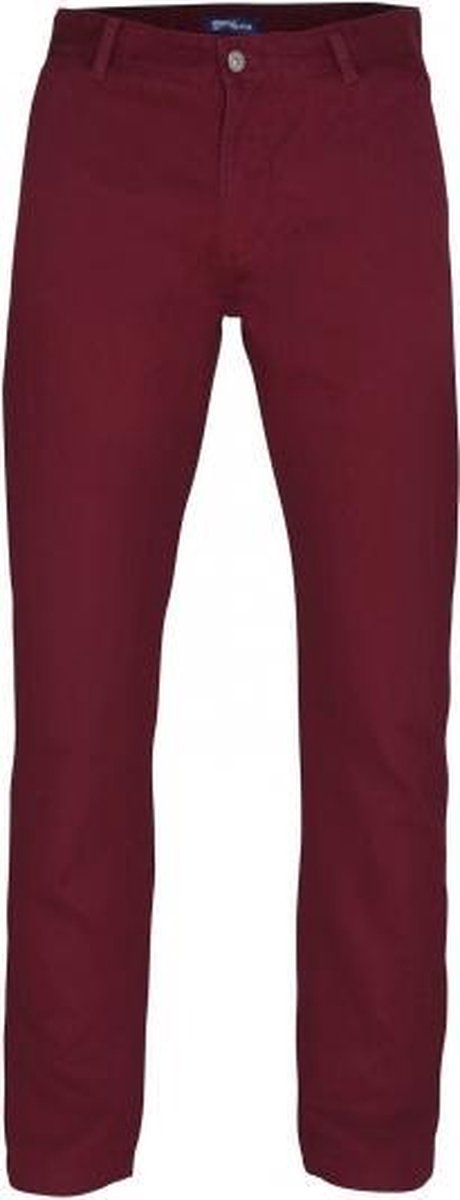 Burgundy katoenen lange broek heren 34-34