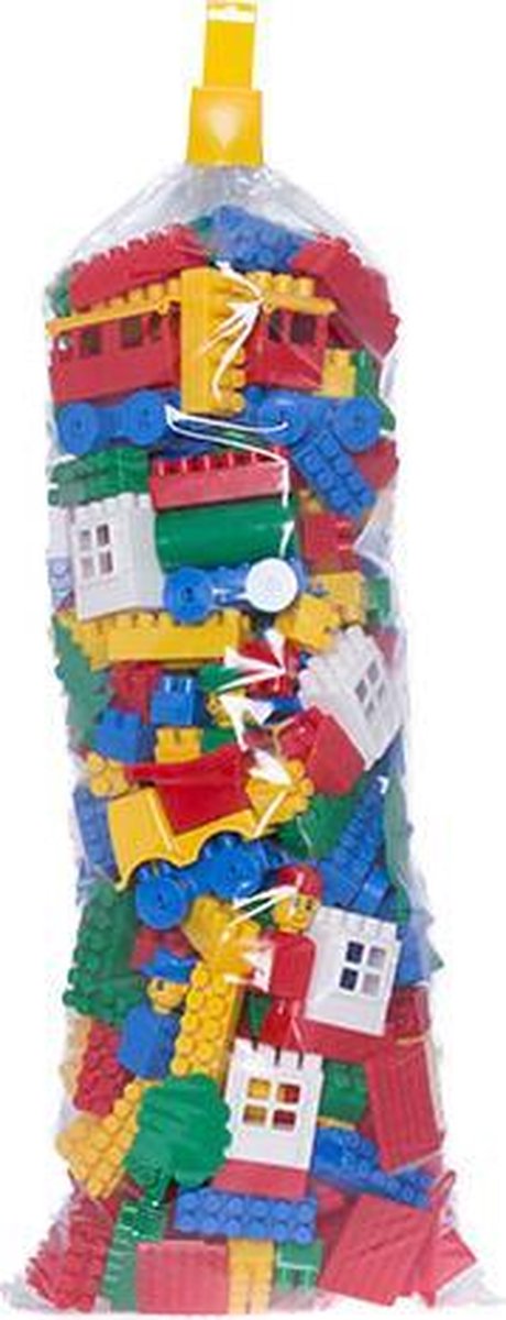 Bouwstenen speelgoed set super max - Midi blokken - 350 stuks