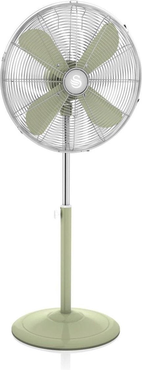 Swan - 16 inch Retro Vloerventilator - Groen