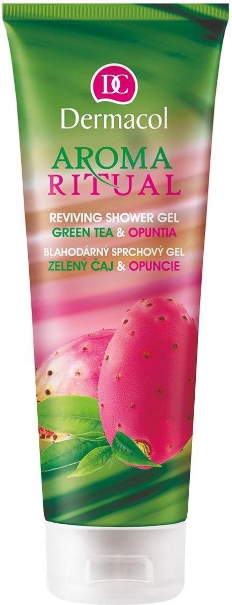 Dermacol - Aroma Ritual Reviving Shower Gel Green Tea & Opuntia ( zelený čaj a opuncie ) Blahodárný sprchový gel - 250ml