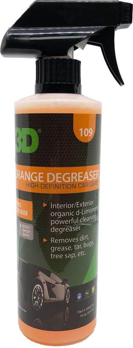3D Car Care - Orange Degreaser 16 oz.