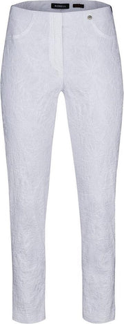 Robell - Model Bella 09 - 7/8 Witte Jacquard - EU38
