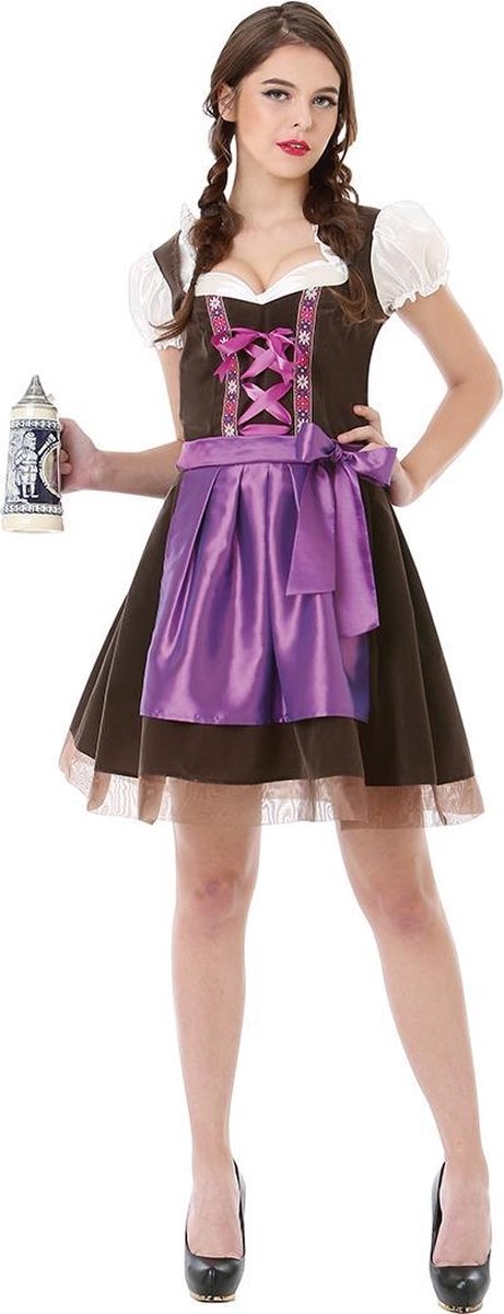 Tiroler jurkje dames | Oktoberfest Dirndl Maren | XL | Tiroler bierfeest jurkje