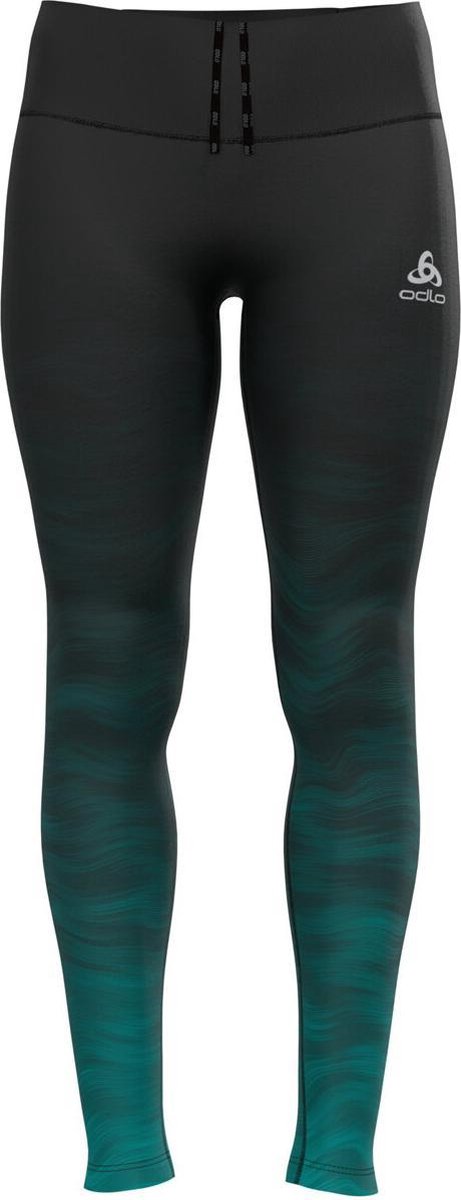ODLO Zeroweight Print Tight Dames - groen - maat S