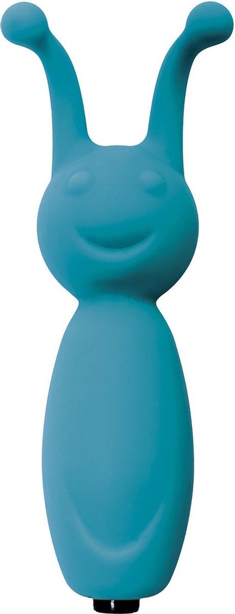 Mini Vibrator met 2 Antennes - blauw