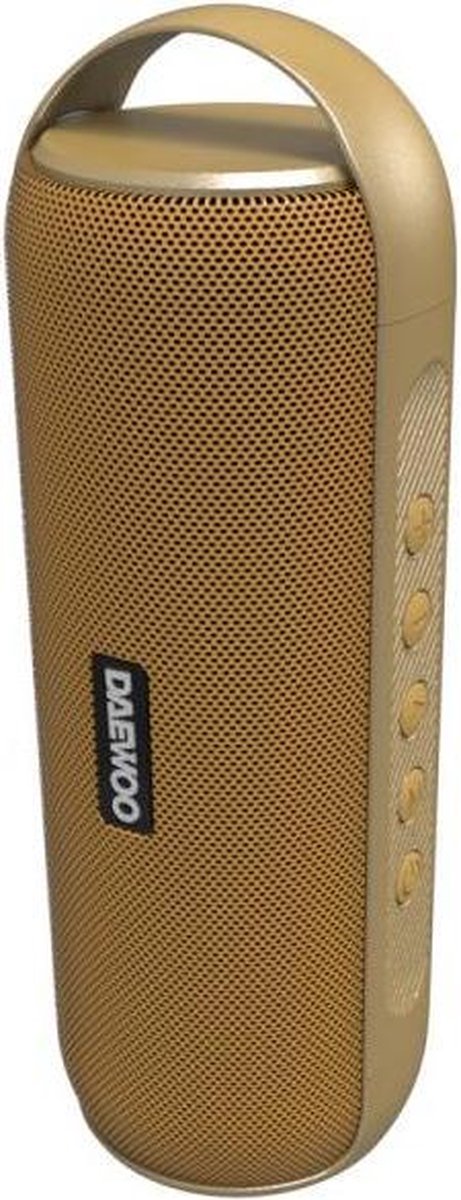 Dankzij de draagbare Bluetooth®-luidsprekers Daewoo DBT-20 12W Gouden