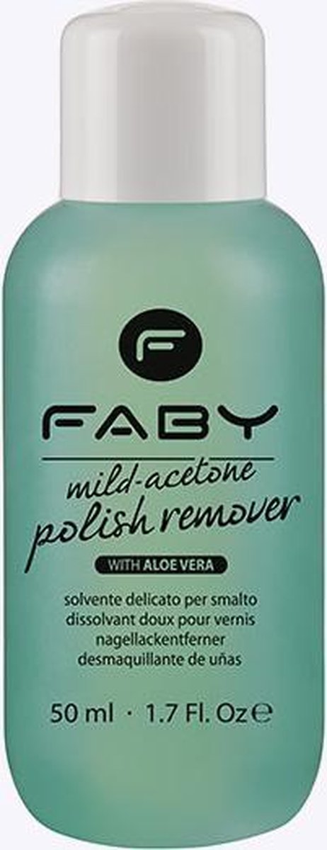 Faby Nagellakremover Mild Dames 125 Ml Vegan Transparant