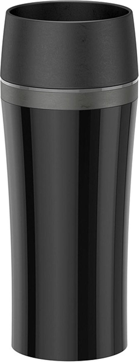 TRAVEL MUG FUN thermobeker 0.36 L. zwart/antraciet