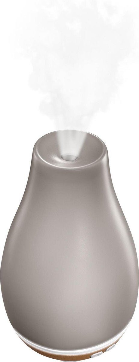 HoMedics Ellia Blossom Diffuser - Luchtbevochtiger – Verdamper – Aromatherapie - Geurverspreider - Keramiek met houtlook