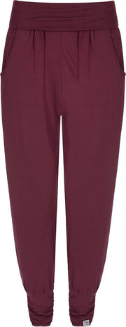 Harem-Pants "Bamboo" - claret L Loungewear broek YOGISTAR