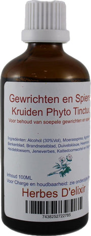 Spieren en Gewrichten Tinctuur - stijve en stramme ledematen - 100 ml