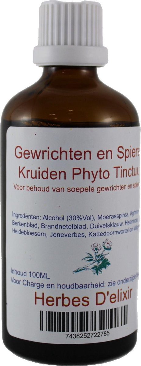 Spieren en Gewrichten Tinctuur - stijve en stramme ledematen - 100 ml
