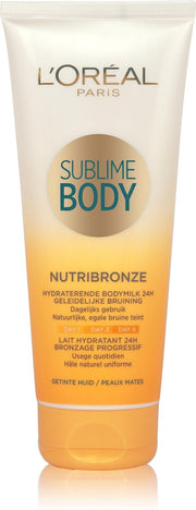 L’Oréal Paris Sublime Body Nutribronze Bodymilk Zelfbruiner - Getinte Huid - 200 ml