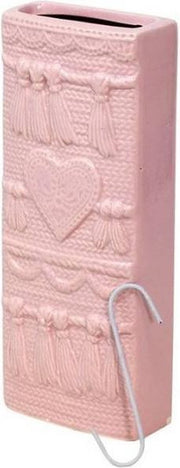 Radiator bak luchtbevochtiger / waterverdamper rechthoekig hart design oud roze 19 cm - Waterverdampers verwarming