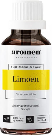 Aromen Essentiële Olie Gedestileerd Limoen 10 Ml Transparant