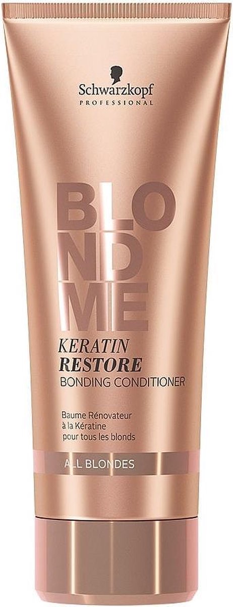 Schwarzkopf BlondMe Keratin Restore Vrouwen Professionele haarconditioner 200 ml