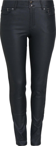 Slim jeans extra long met coating - Lengte 34
