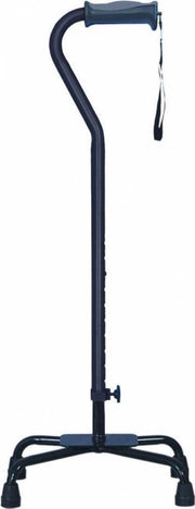 Hugo® Vierpoot wandelstok verstelbaar - groot - zwart - Hugo