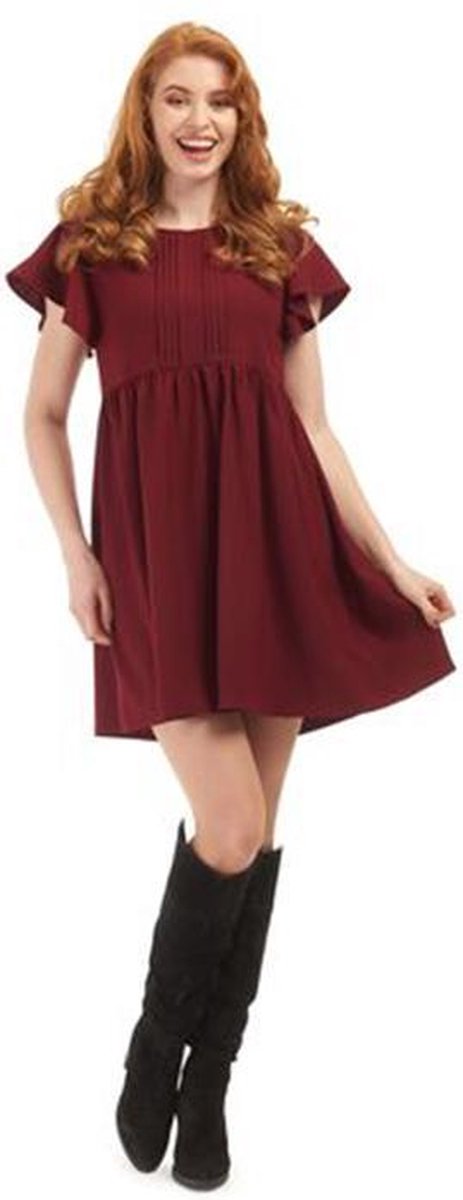 Collectif Bright and Beautiful Sally plain smock dress- M