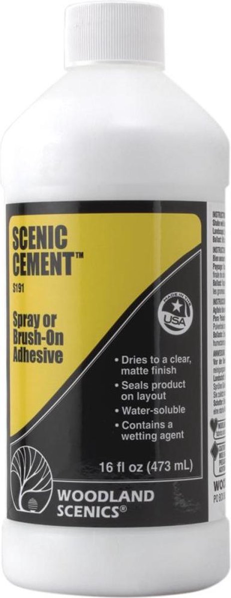 Woodland Scenics - Cement voor modelbouw - wit - 473ml