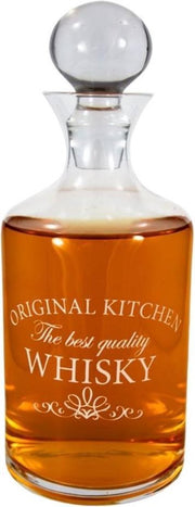 Orange85 Whisky - Karaf - Likeur - 1 Liter - Stijlvol - Design - Luchtdicht - Glas - Transparant