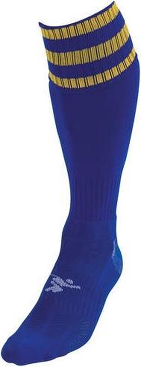 Precision Voetbalsokken Pro Unisex Nylon Blauw/goud Maat 40-44