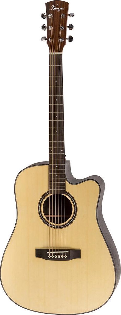 Áengus 41" Akoestische gitaar – Dreadnought Western gitaar - solid Spruce top & Rosewood body