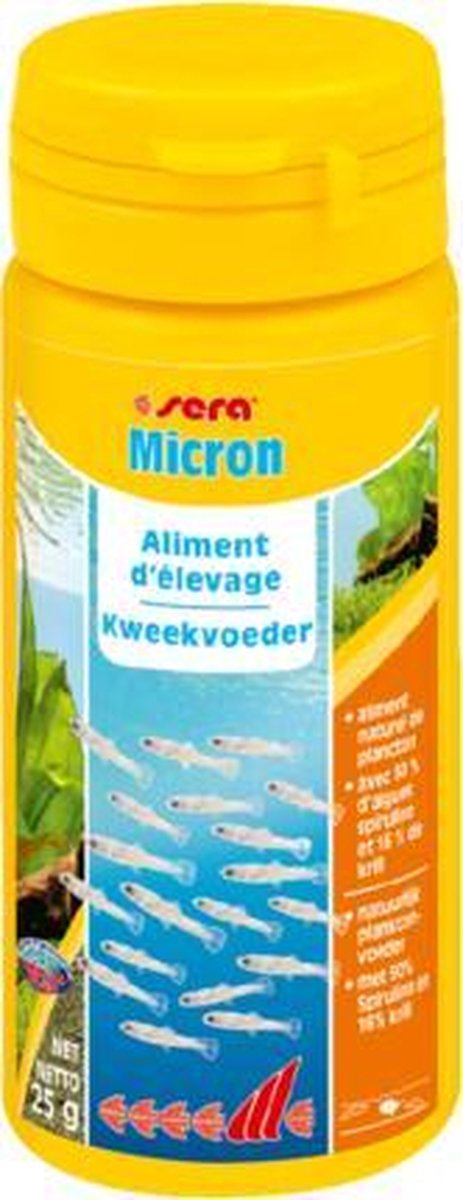 Sera Micron Plankton voor jonge babyvissen