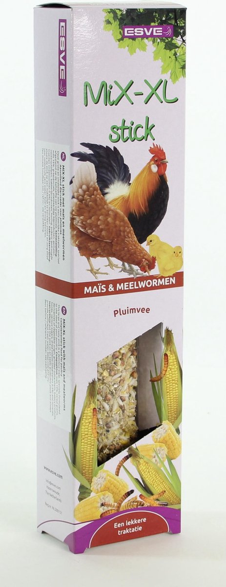 Pluimvee stick XL Mais en meelwormen