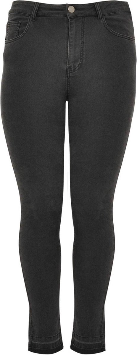 Yoek | Grote maten - dames jeans high waist - grijs