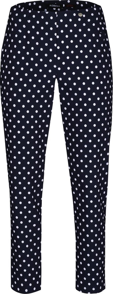 Robell - Model Bella 09 - 7/8 Bengaline Stretch - Polkadot Marine - EU54