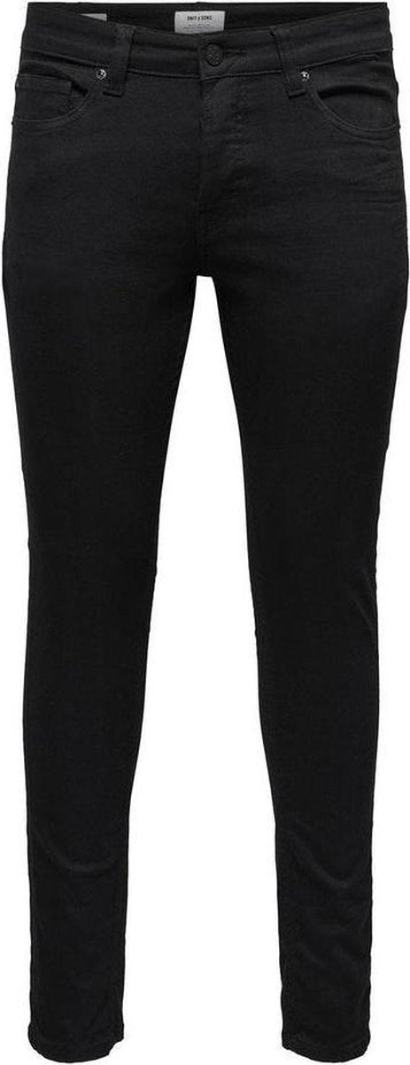 ONLY & SONS ONSWARP LIFE SKINNY BLACK PK 9383 NOOS Heren Jeans - Maat W30 X L34