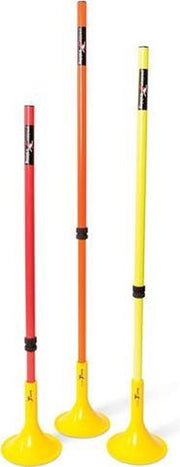 Precision Trainingspalen 90-170 Cm Pvc Rood/geel/oranje 13-delig