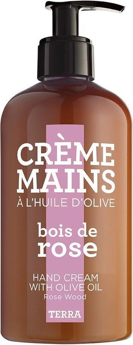 Terra Marseille Handcrème op basis van olijfolie "Bois de Rose" - rozen