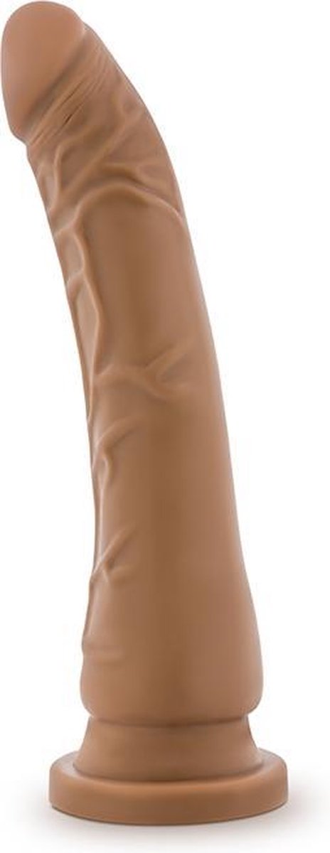Blush - Dr Skin realistische flexibele dildo 21 cm - Lichtbruin