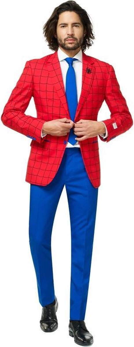 Heren kostuum Marvel Spiderman - Opposuits pak - Verkleedkleding/Carnavalskleding 50 (L)