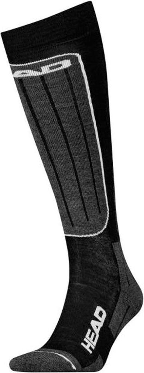 2-Pack HEAD Performance Skisokken Thermo 791006001-213 - Zwart / Wit - Unisex - maat 35-38