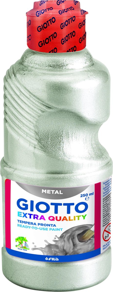 Giotto Bottle 250 ml Metal paint silver