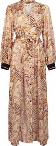Tramontana | Jurk met Art Deco Print | Print Whites | Maat L | Jurken voor Vrouwen | Jurken Dames